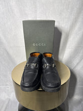 Load image into Gallery viewer, Gucci Black Tread sole Sylke boots, Size 38
