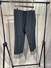 Load image into Gallery viewer, vilagallo Blue Cropped dark denim sailor trousers, Size 44
