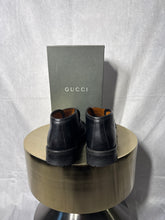 Load image into Gallery viewer, Gucci Black Tread sole Sylke boots, Size 38
