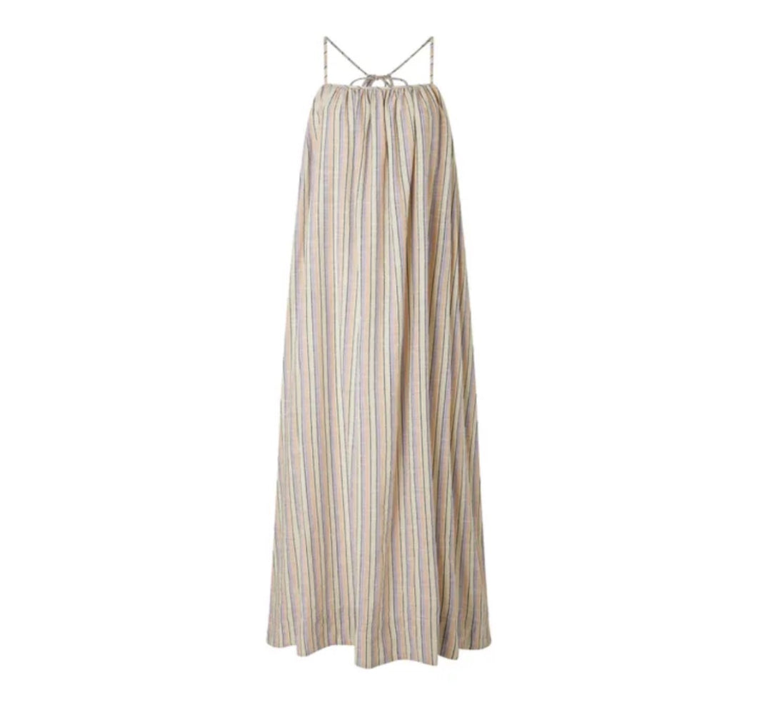 Soeur Taupe Arielle striped sundress, Size 36