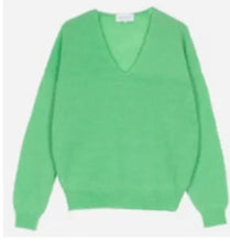 Load image into Gallery viewer, Maison Anje Apple Green Brecif knitted sweater, Size S
