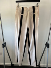 Load image into Gallery viewer, Paige Ecru Wide leg striped trouser, Size 4

