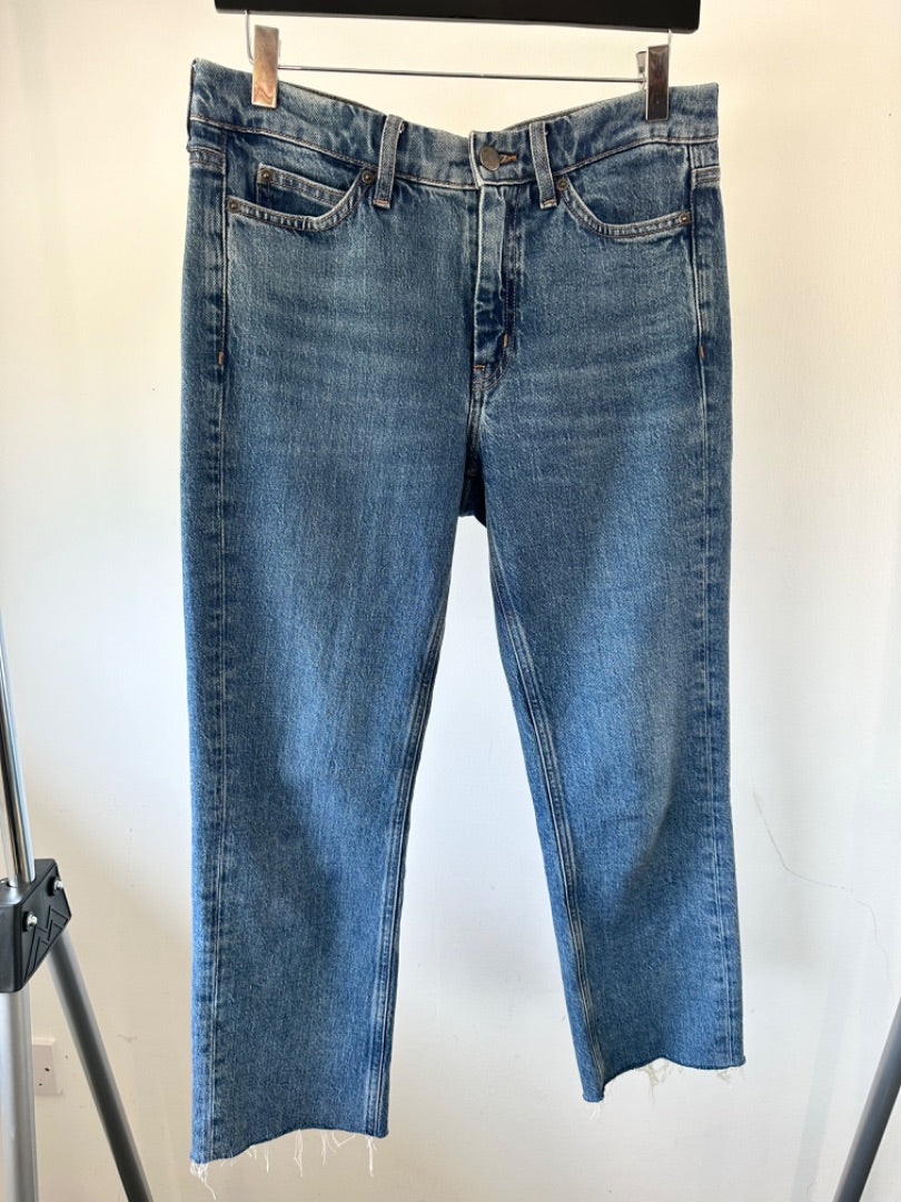 MIH Blue Daily Crop Jeans, Size 27