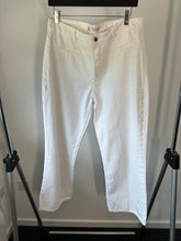 Load image into Gallery viewer, Zara White Boot cut jeans, Size 12
