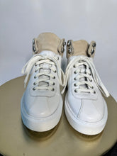 Load image into Gallery viewer, Grenson White Leather Hi-top trainers, Size 5
