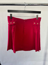 Load image into Gallery viewer, Zara Raspberry Belted mini skirt, Size Medium
