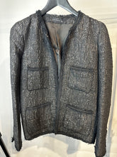 Load image into Gallery viewer, Zara Black Nubby long line jacket, Size XS
