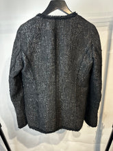 Load image into Gallery viewer, Zara Black Nubby long line jacket, Size XS
