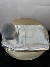 Load image into Gallery viewer, Jigsaw Silver Leather clutch, Size
