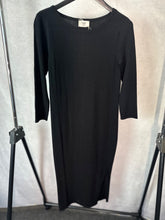 Load image into Gallery viewer, Hush Black Fine knit jumper dress, Size XS
