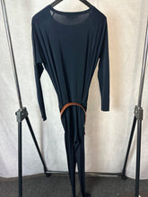 Load image into Gallery viewer, Michael Kors Navy Stretch belted jumpsuit, Size XS
