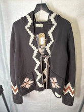 Load image into Gallery viewer, Odd Molly Multicoloured Aztec hooded cardigan, Size medium
