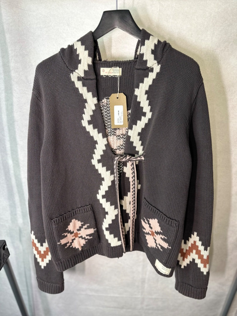 Odd Molly Multicoloured Aztec hooded cardigan, Size medium