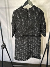 Load image into Gallery viewer, zara black tweed mini dress, Size medium
