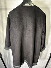 Load image into Gallery viewer, zara black faux suede jacket, Size xs
