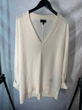 Load image into Gallery viewer, rag &amp; bone cream cashmere v neck sweater, Size large
