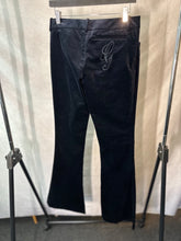 Load image into Gallery viewer, Gucci navy velvet flare trousers, Size 40
