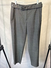 Load image into Gallery viewer, Brunello cucinelli Grey Houndstooth Virgin wool trousers, Size US6
