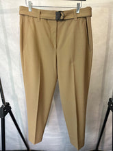 Load image into Gallery viewer, Brunello cucinelli Tan wool belted trousers, Size US6
