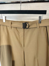 Load image into Gallery viewer, Brunello cucinelli Tan wool belted trousers, Size US6
