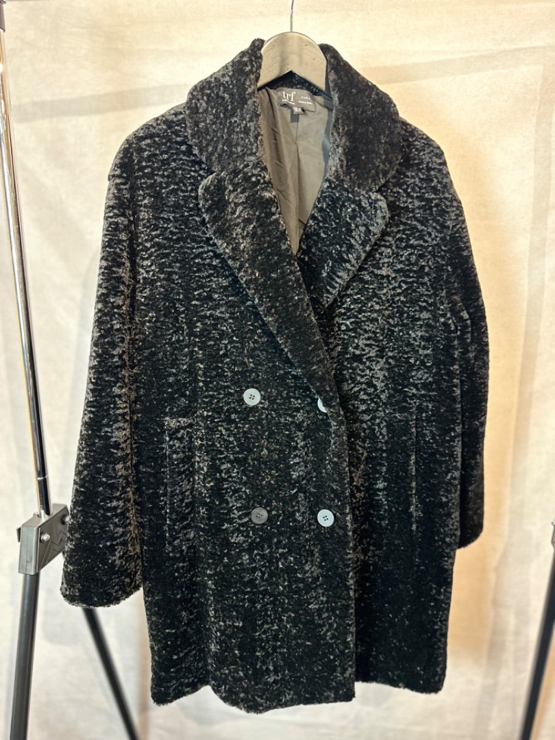 zara brown Chenille coat, Size medium