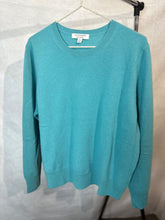 Load image into Gallery viewer, Autograph turquoise cashmere jumper, Size 18
