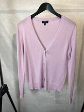 Load image into Gallery viewer, Theory lilac silk &amp; cashmere cardigan, Size large
