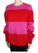 Load image into Gallery viewer, wyse london Pink and red Mohair striped sweater, Size M/L
