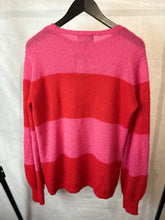 Load image into Gallery viewer, wyse london Pink and red Mohair striped sweater, Size M/L
