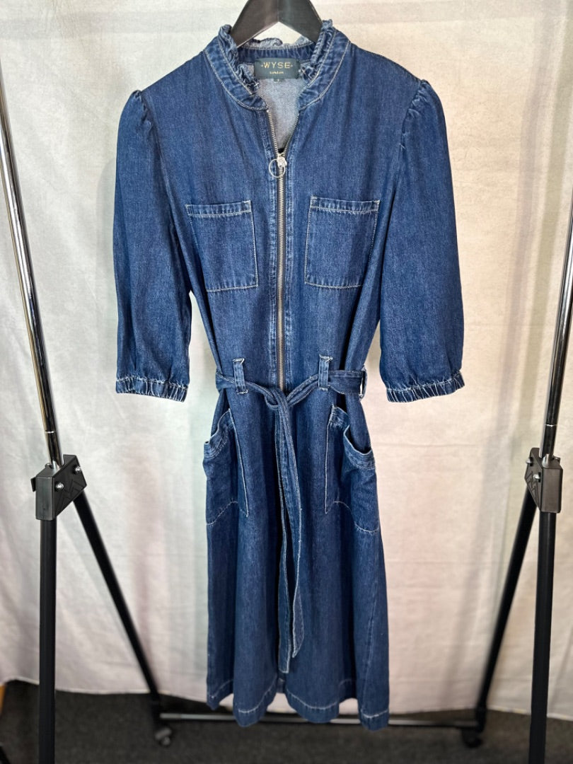 Wyse blue Denim dress, Size 3 - UK 12