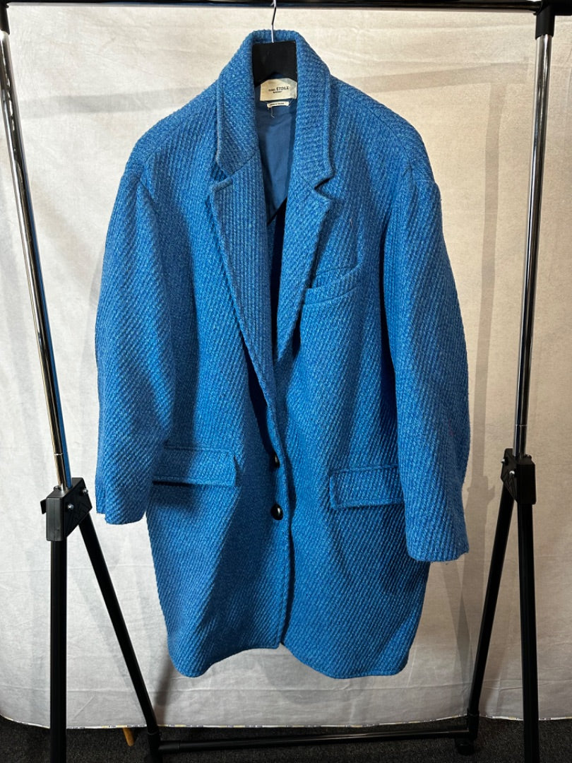 Isabel marant blue herringbone coat, Size 40