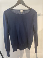 Load image into Gallery viewer, TSE Cashmere blue fine lightweight cashmere sweater, Size large
