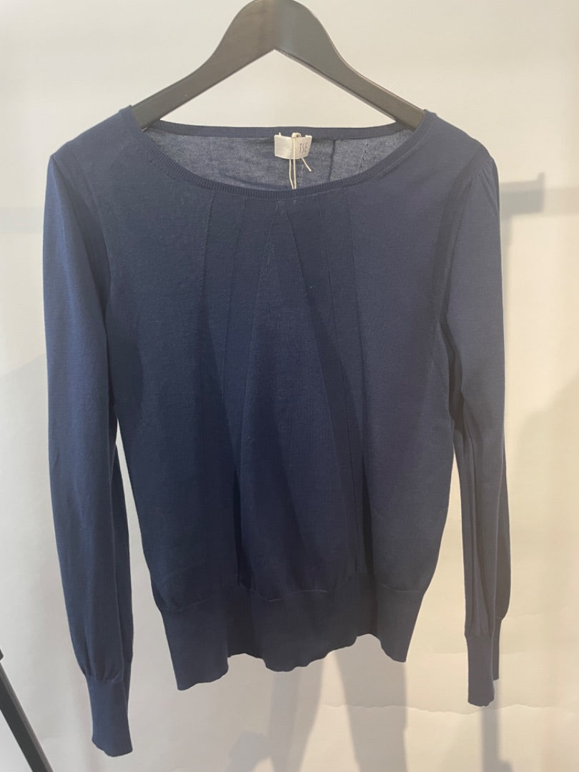 TSE Cashmere blue fine lightweight cashmere sweater, Size large