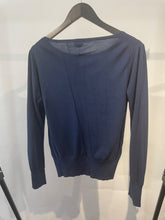 Load image into Gallery viewer, TSE Cashmere blue fine lightweight cashmere sweater, Size large
