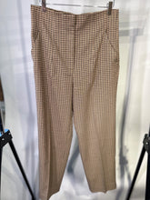 Load image into Gallery viewer, zara brown check high waist trousers, Size medium
