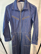 Load image into Gallery viewer, gerard darel blue denim jumpsuit, Size 40
