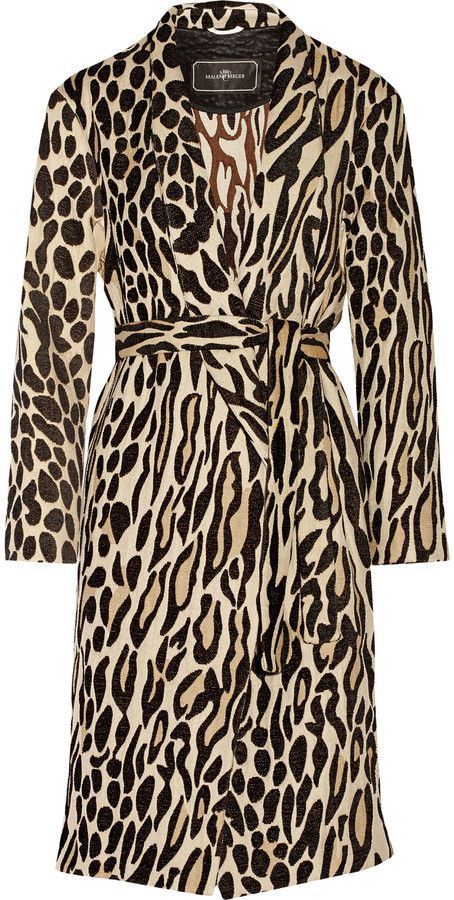 By Malene Birger multicoloured Apponia leopard print coat, Size 38