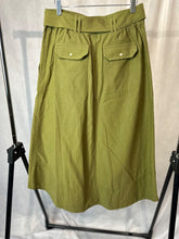 Load image into Gallery viewer, Me + Em khaki Utility midi skirt, Size 12
