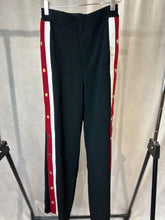 Load image into Gallery viewer, zara black side stripe trouser, Size xs
