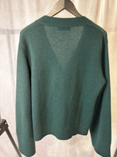 Load image into Gallery viewer, Lisa Yang dark green silk &amp; cashmere cardigan, Size 2
