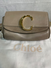 Load image into Gallery viewer, Chloe beige C belt bag, Size W: 19 x H: 12 x D: 4 cm
