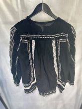 Load image into Gallery viewer, Rebecca Taylor black Embroidered top, Size 2
