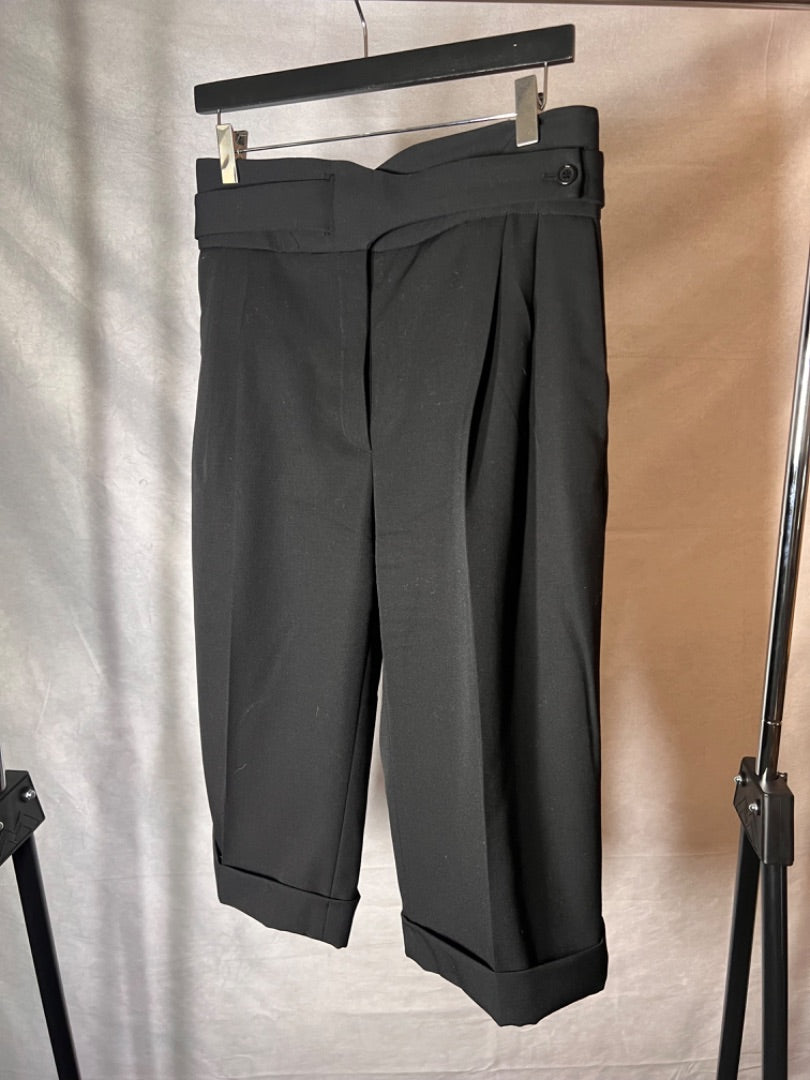 Saint Laurent Black Tailored wool culottes, Size 40