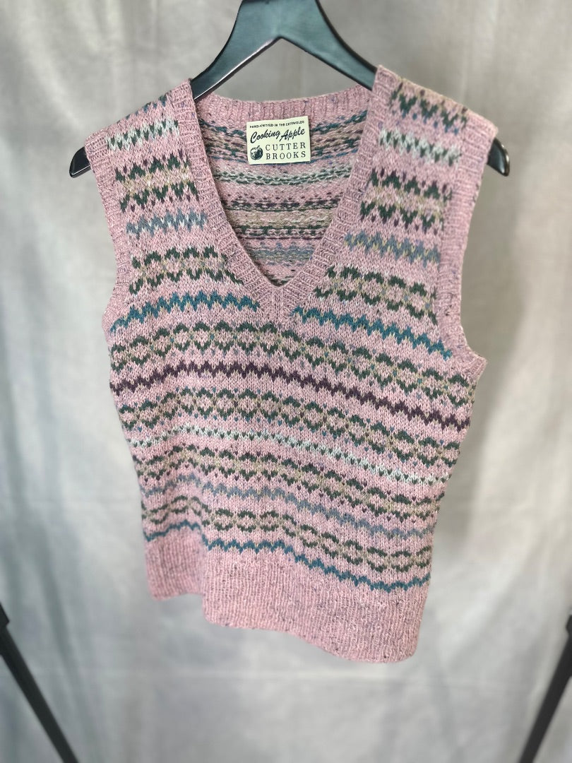 Cutter Brooks multicoloured Fair Isle Tank, Size medium