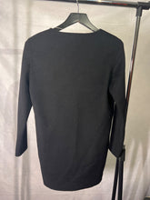 Load image into Gallery viewer, Massimo Dutti Black Padded shoulder wool dress, Size XS
