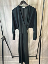 Load image into Gallery viewer, Raey black Dolman sleeve wrap dress, Size 12
