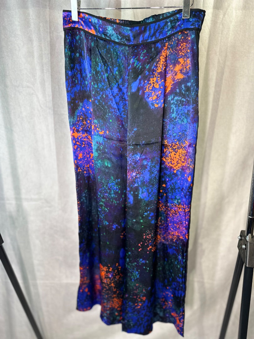 jigsaw multicoloured silk pants, Size 10