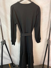 Load image into Gallery viewer, Me + Em black Jersey midi dress, Size 12
