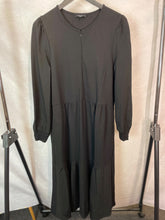 Load image into Gallery viewer, Me + Em black Jersey midi dress, Size 12
