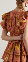 Load image into Gallery viewer, ulla johnson multicoloured marni frill dress, Size UK 14
